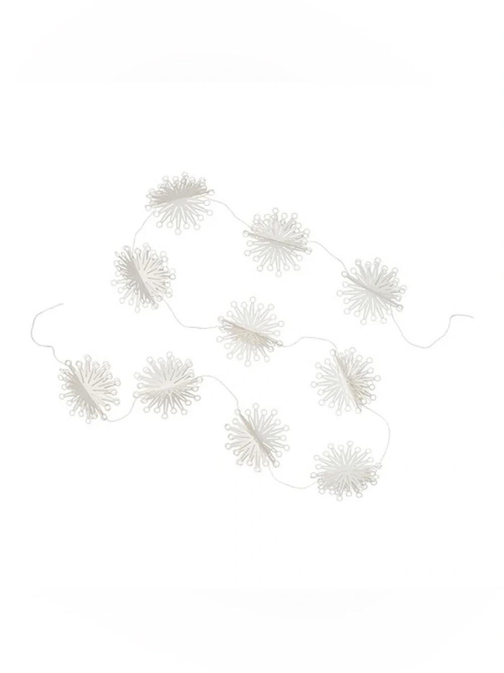 NIP IKEA FRÖJDA Snowflake Garland White 3m New Sealed Swedish Winter Décor